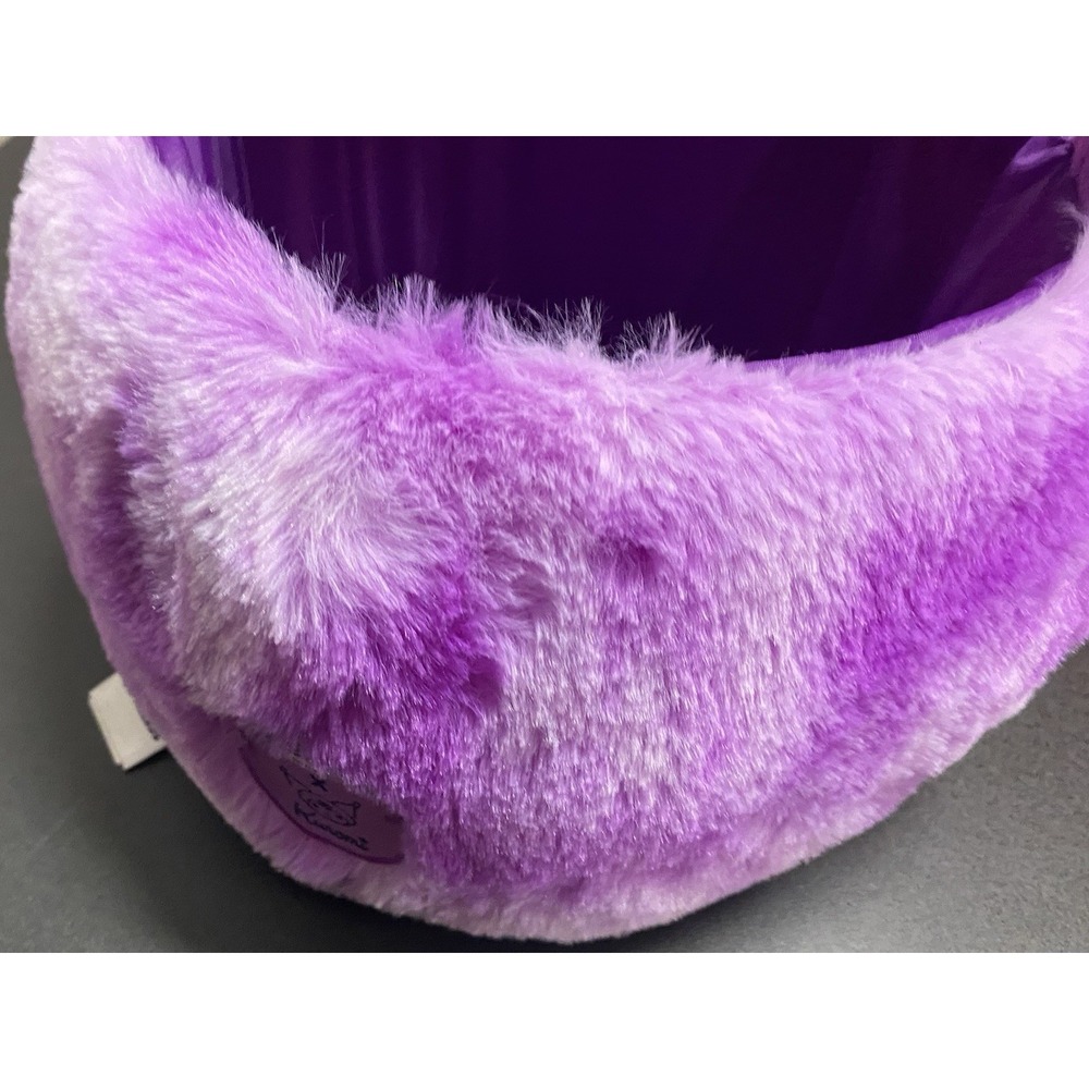 Peeps x Hello Kitty Kuromi Plush Easter Basket Purple Faux Fur Sanrio Tote Bag - Picture 6 of 8